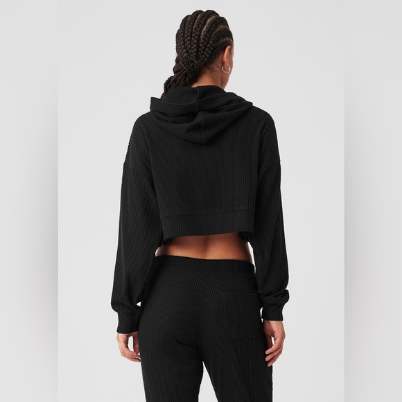 Alo Yoga Black Muse Hoodie Small - Picture 2 of 8